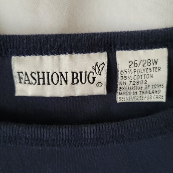 Fashion Bug Sweatshirt Embroidered Jolie Fleurs Plus 26/28W floral watering Can - Picture 5 of 7